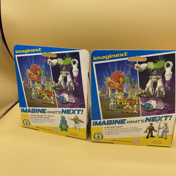 Lot Of 2 Toy Story 4 Imaginext Figures Buzz Lightyear Bunny Bo Peep Disney Pixar - Picture 4 of 5